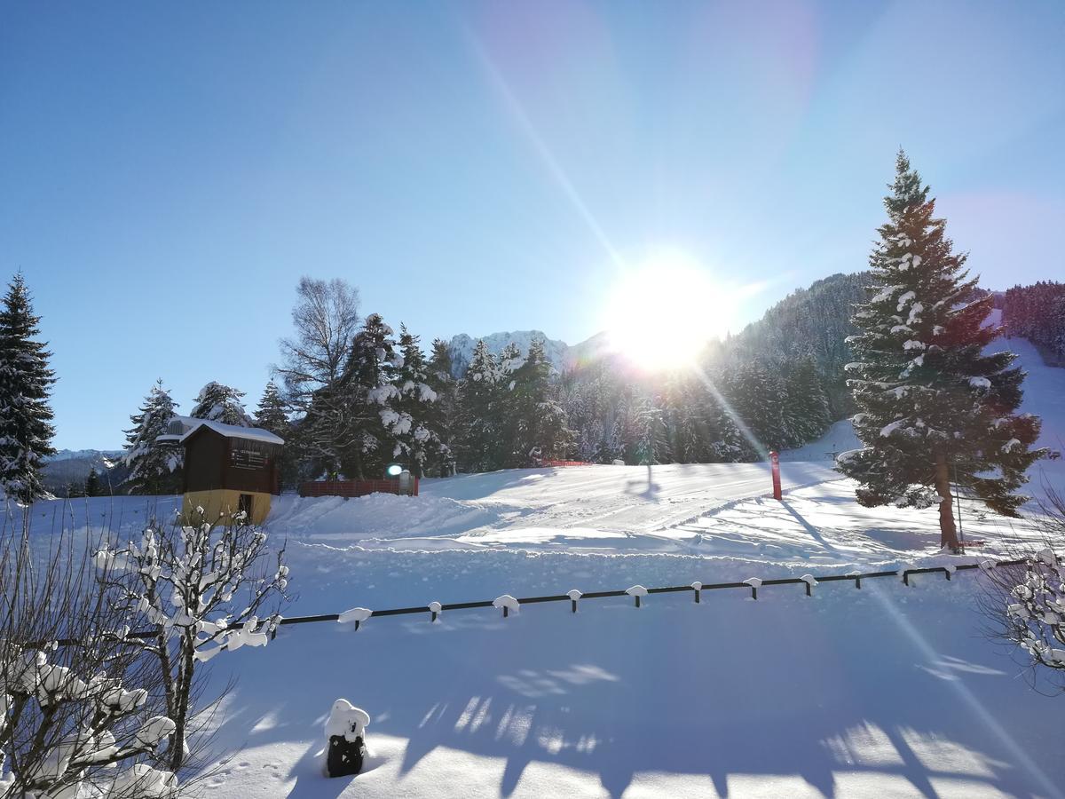 Torgon Romantic Chalet-Style Flat With Mountain View מראה חיצוני תמונה